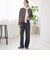 〈洗濯機可能 / セレモニー対応可〉ポリエステル レーヨン ダンボール ストレート パンツ