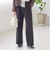 〈洗濯機可能 / セレモニー対応可〉ポリエステル レーヨン ダンボール ストレート パンツ