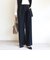 〈洗濯機可能 / セレモニー対応可〉ポリエステル レーヨン ダンボール ストレート パンツ