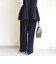 〈洗濯機可能 / セレモニー対応可〉ポリエステル レーヨン ダンボール ストレート パンツ