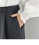 〈洗濯機可能 / セレモニー対応可〉ポリエステル レーヨン ダンボール ストレート パンツ