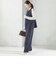 〈洗濯機可能 / セレモニー対応可〉ポリエステル レーヨン ダンボール ストレート パンツ