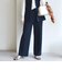 〈洗濯機可能 / セレモニー対応可〉ポリエステル レーヨン ダンボール ストレート パンツ
