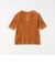 SHIPS any:〈洗濯機可能〉ポリエステル ベロア ハーフスリーブ コンパクト TEE