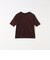 SHIPS any:〈洗濯機可能〉ポリエステル ベロア ハーフスリーブ コンパクト TEE