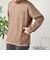 SHIPS any: パールワッフル フェイクレイヤード Tシャツ (ロンT)◇