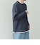 SHIPS any: パールワッフル フェイクレイヤード Tシャツ (ロンT)◇