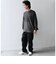 SHIPS any: カラーミックスコード トーン オン トーン デザイン Tシャツ【a-nylon】◇