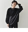 SHIPS any: カラーミックスコード トーン オン トーン デザイン Tシャツ【a-nylon】◇