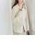 quaranciel:〈手洗い可能〉フラワー レース ストレッチ レギュラーカラー シャツ カットソー