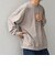 ONEITA: ケミカルウォッシュ サイド ポケット リラックス Tシャツ(ロンT)