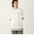 【WEB限定】SHIPS Colors:クロシェニット ロゴ刺繍 Tシャツ◇