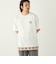 【WEB限定】SHIPS Colors:クロシェニット ロゴ刺繍 Tシャツ◇