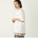 【WEB限定】SHIPS Colors:クロシェニット ロゴ刺繍 Tシャツ◇