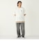 【WEB限定】SHIPS Colors:クロシェニット ロゴ刺繍 Tシャツ◇