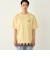 【WEB限定】SHIPS Colors:クロシェニット ロゴ刺繍 Tシャツ◇