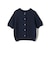 SHIPS Colors:〈手洗い可能〉リンクス ステッチ 5分袖 ニット ジャケット◇