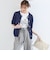 SHIPS Colors:〈手洗い可能〉リンクス ステッチ 5分袖 ニット ジャケット◇