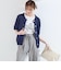 SHIPS Colors:〈手洗い可能〉リンクス ステッチ 5分袖 ニット ジャケット◇
