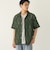 【WEB限定】SHIPS Colors:レース ジャカード オープンカラー シャツ◇