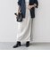 SHIPS any:〈洗濯機可能〉USAコットン 裏起毛 サイドライン スカート