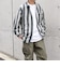 【SHIPS any別注】sports wear: オーバーサイズ フランネル パターン プリント シャツ◇