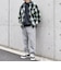 【SHIPS any別注】sports wear: オーバーサイズ フランネル パターン プリント シャツ◇