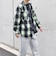 【SHIPS any別注】sports wear: オーバーサイズ フランネル パターン プリント シャツ◇