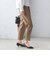 〈手洗い可能〉タック テーパード パンツ（セットアップ対応）