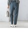 〈手洗い可能〉タック テーパード パンツ（セットアップ対応）