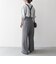 SHIPS any:〈洗濯機可能〉マニッシュ サスペンダー ワイド パンツ 24FW