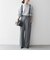 SHIPS any:〈洗濯機可能〉マニッシュ サスペンダー ワイド パンツ 24FW