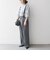 SHIPS any:〈洗濯機可能〉マニッシュ サスペンダー ワイド パンツ 24FW
