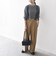 SHIPS any:〈洗濯機可能〉マニッシュ サスペンダー ワイド パンツ 24FW