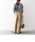 SHIPS any:〈洗濯機可能〉マニッシュ サスペンダー ワイド パンツ 24FW