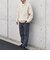 SHIPS any:〈手洗い可能〉ハーフジップ 畦編み ドライバーズ ニット 25AW◇