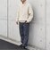 SHIPS any:〈手洗い可能〉ハーフジップ 畦編み ドライバーズ ニット 25AW◇