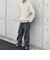 SHIPS any:〈手洗い可能〉ハーフジップ 畦編み ドライバーズ ニット 25AW◇