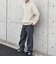 SHIPS any:〈手洗い可能〉ハーフジップ 畦編み ドライバーズ ニット 25AW◇