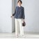 〈手洗い可能〉両面起毛 ストレート パンツ