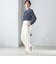 〈手洗い可能〉両面起毛 ストレート パンツ