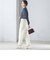 〈手洗い可能〉両面起毛 ストレート パンツ