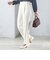 〈手洗い可能〉両面起毛 ストレート パンツ