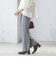 〈手洗い可能〉両面起毛 ストレート パンツ