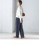〈手洗い可能〉両面起毛 ストレート パンツ