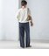 〈手洗い可能〉両面起毛 ストレート パンツ