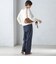 〈手洗い可能〉両面起毛 ストレート パンツ