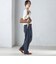 〈手洗い可能〉両面起毛 ストレート パンツ