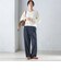 〈手洗い可能〉両面起毛 ストレート パンツ