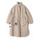 SHIPS Primary Navy Label:メルトン リバー ステンカラー コート